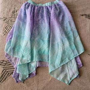 1989 place skirt large kids 10/12 purple green